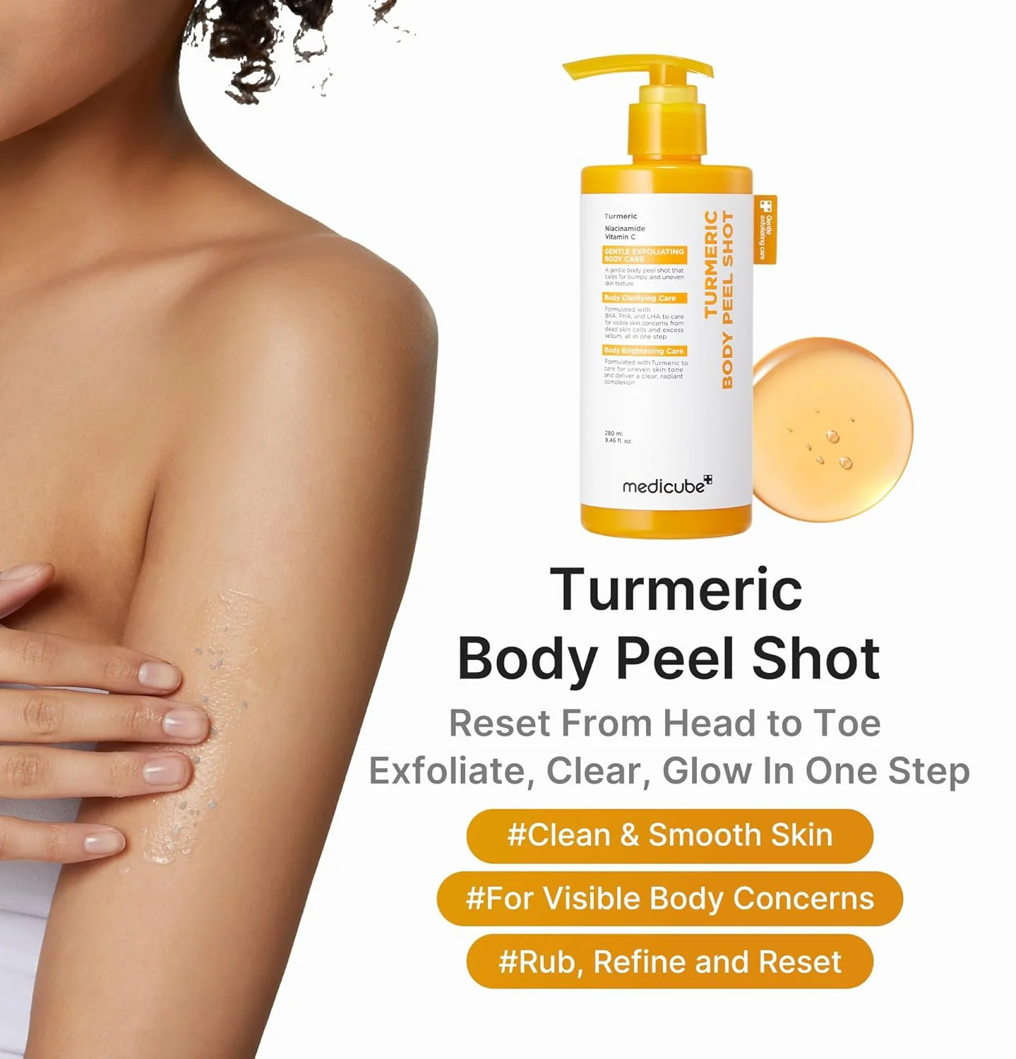 Kojic Acid Turmeric Body Peel Shot [280ml] - Image 2