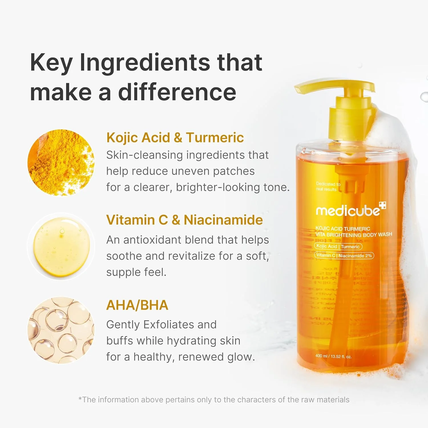 Kojic Acid Turmeric Brightening Body Wash [400ml] - Image 4