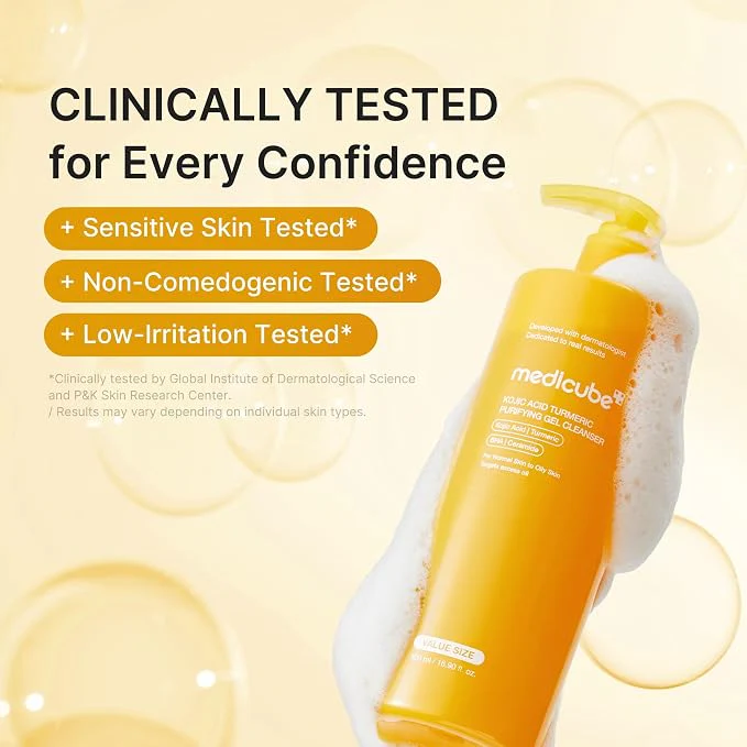 Kojic Acid Turmeric Gel to Foam Cleanser [500ml] - Image 2