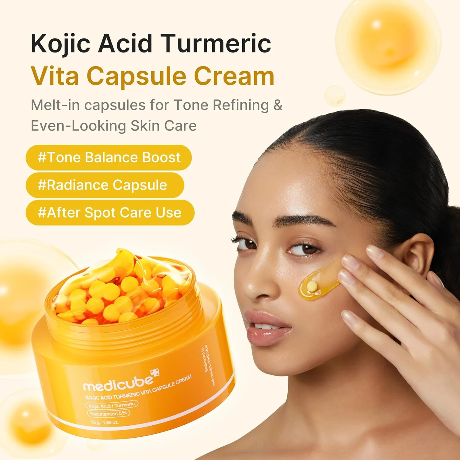 Kojic Acid Turmeric Vita Capsule Cream [53g] - Image 2