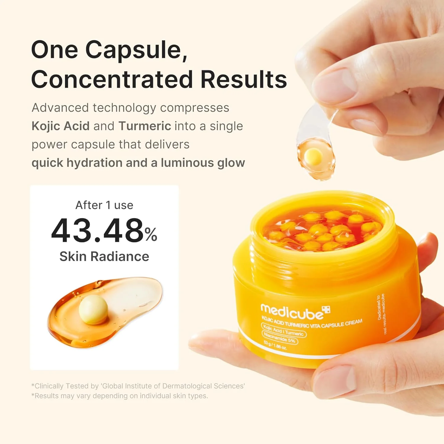 Kojic Acid Turmeric Vita Capsule Cream [53g] - Image 3