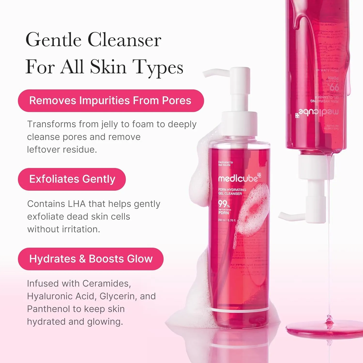 PDRN Hydrating Gel Cleanser [200ml] - Image 3