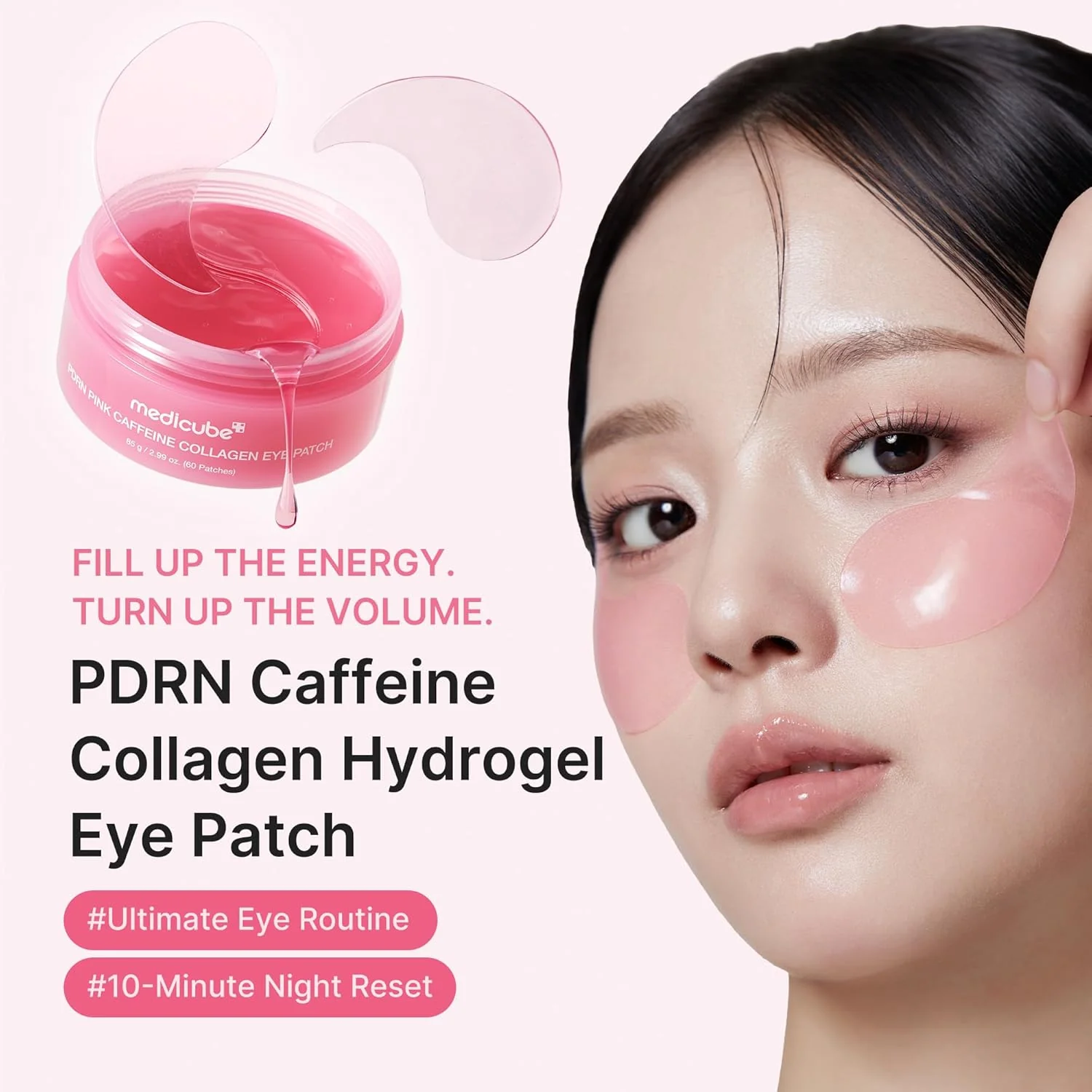 PDRN Pink Caffeine Collagen Eye Patch [60ea] - Image 6