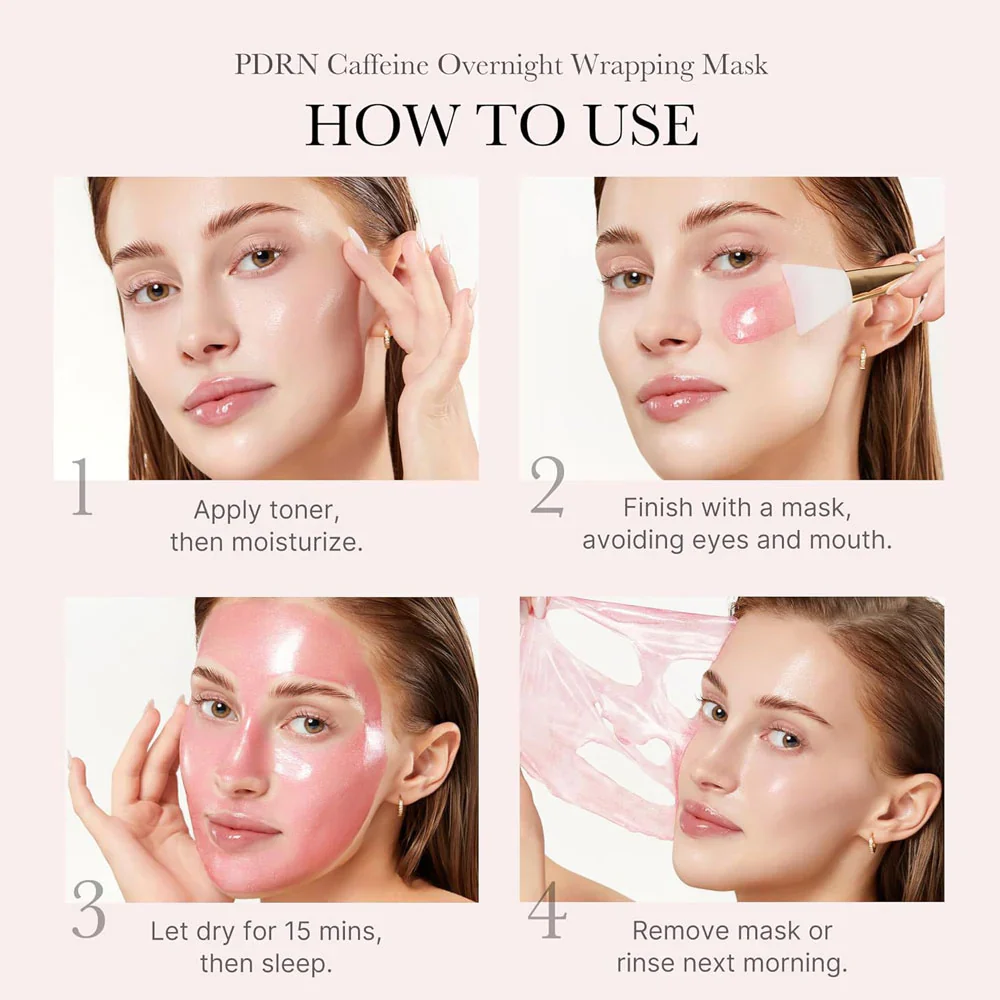 PDRN Pink Caffeine Night Wrapping Mask [75ml] - Image 2