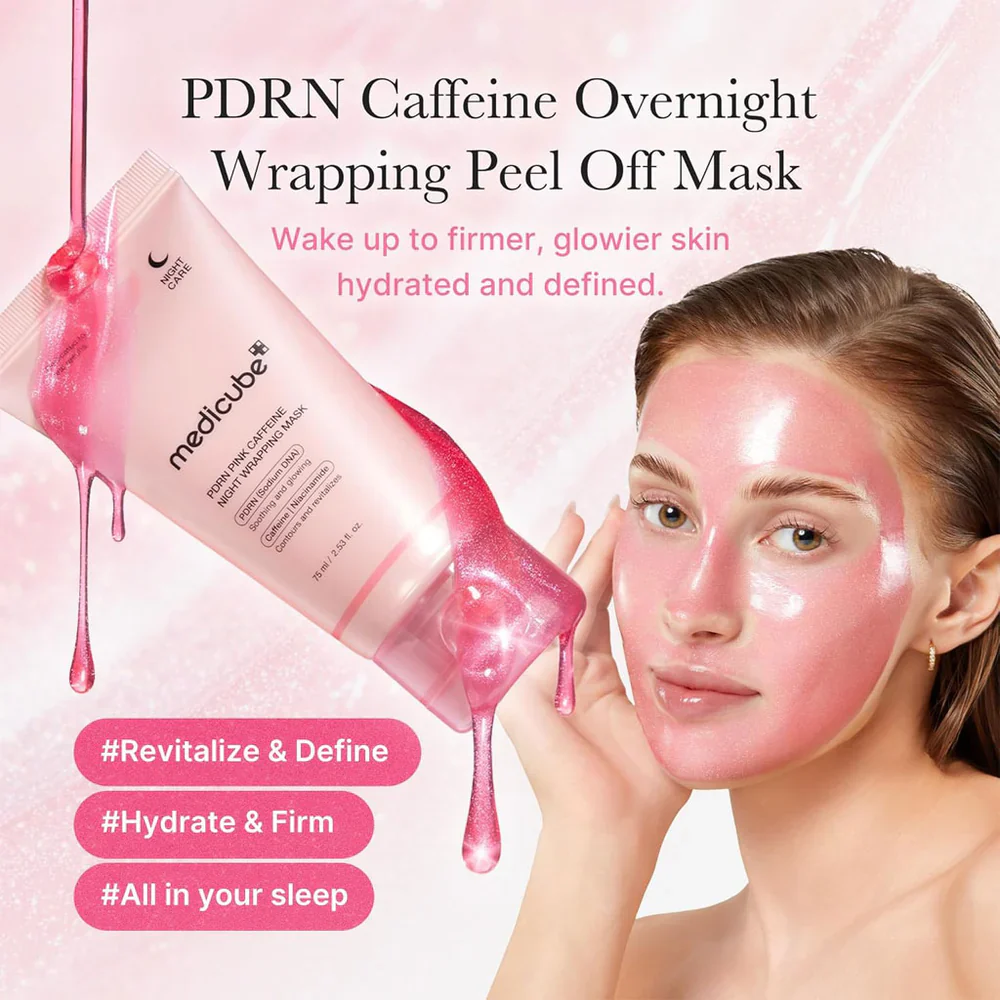 PDRN Pink Caffeine Night Wrapping Mask [75ml] - Image 3