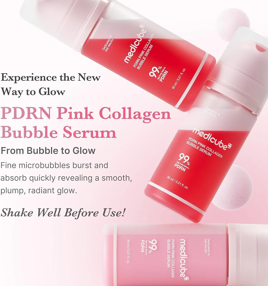 PDRN Pink Collagen Bubble Serum [95ml] - Image 4