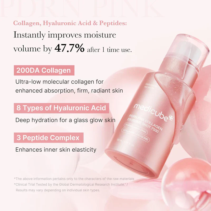 PDRN Pink Collagen Exosome Shot Serum 7500 [30ml] - Image 7