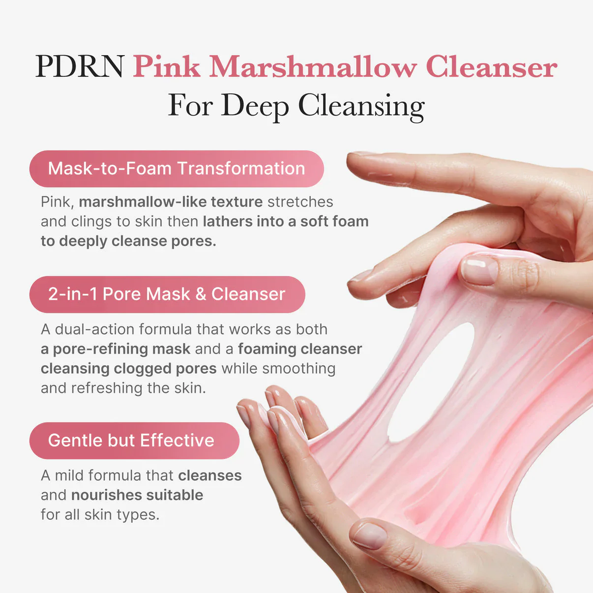 PDRN Pink Niacinamide Whip Cleanser [120g] - Image 4