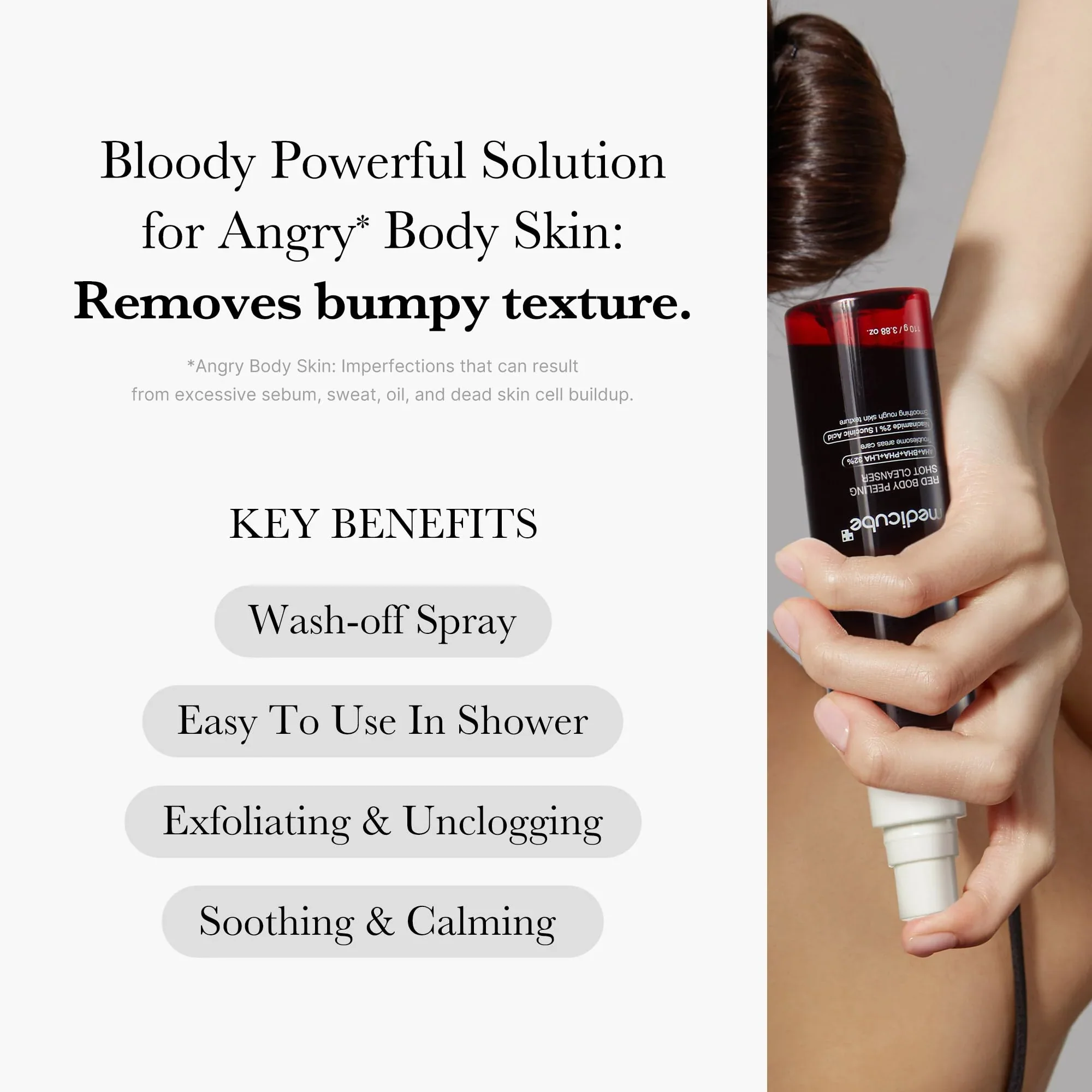 Red Acne Body Peeling Shot [110g] - Image 4