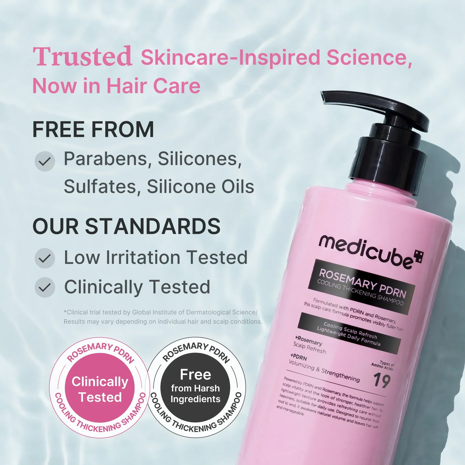 Rosemary PDRN Cooling Thickening Shampoo [400ml] - Image 4