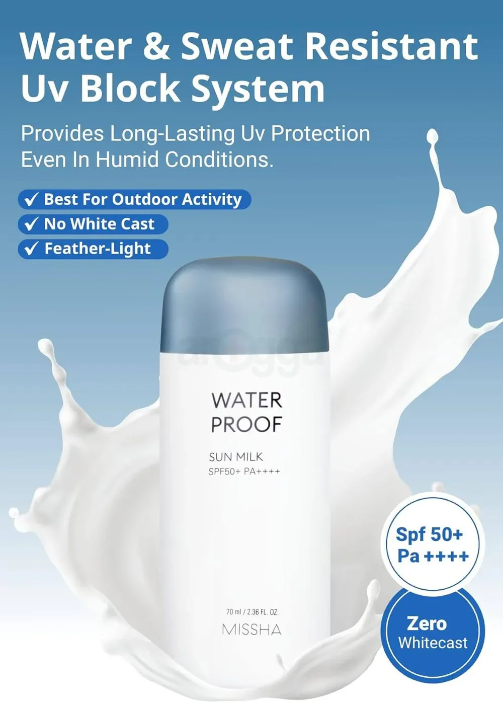 All-around Safe Block Waterproof Sun Milk SPF50+ PA++++ [70ml] - Image 3