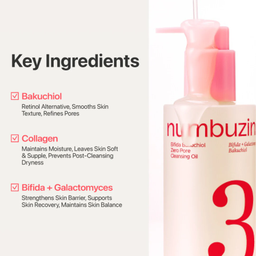 No.3 Bifida Bakuchiol Zero Pore Cleansing Oil [200ml] - Image 3