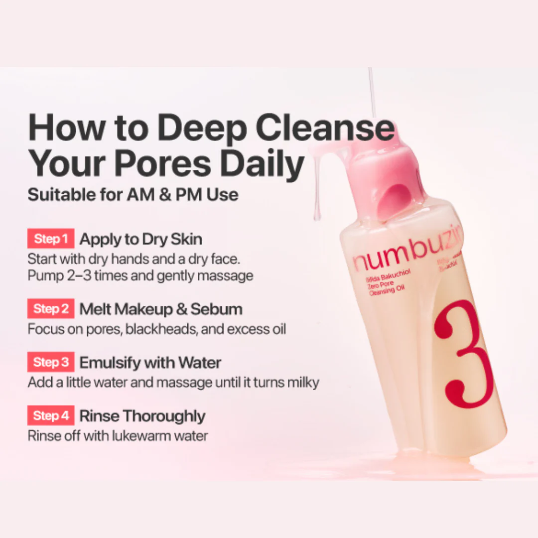 No.3 Bifida Bakuchiol Zero Pore Cleansing Oil [200ml] - Image 5