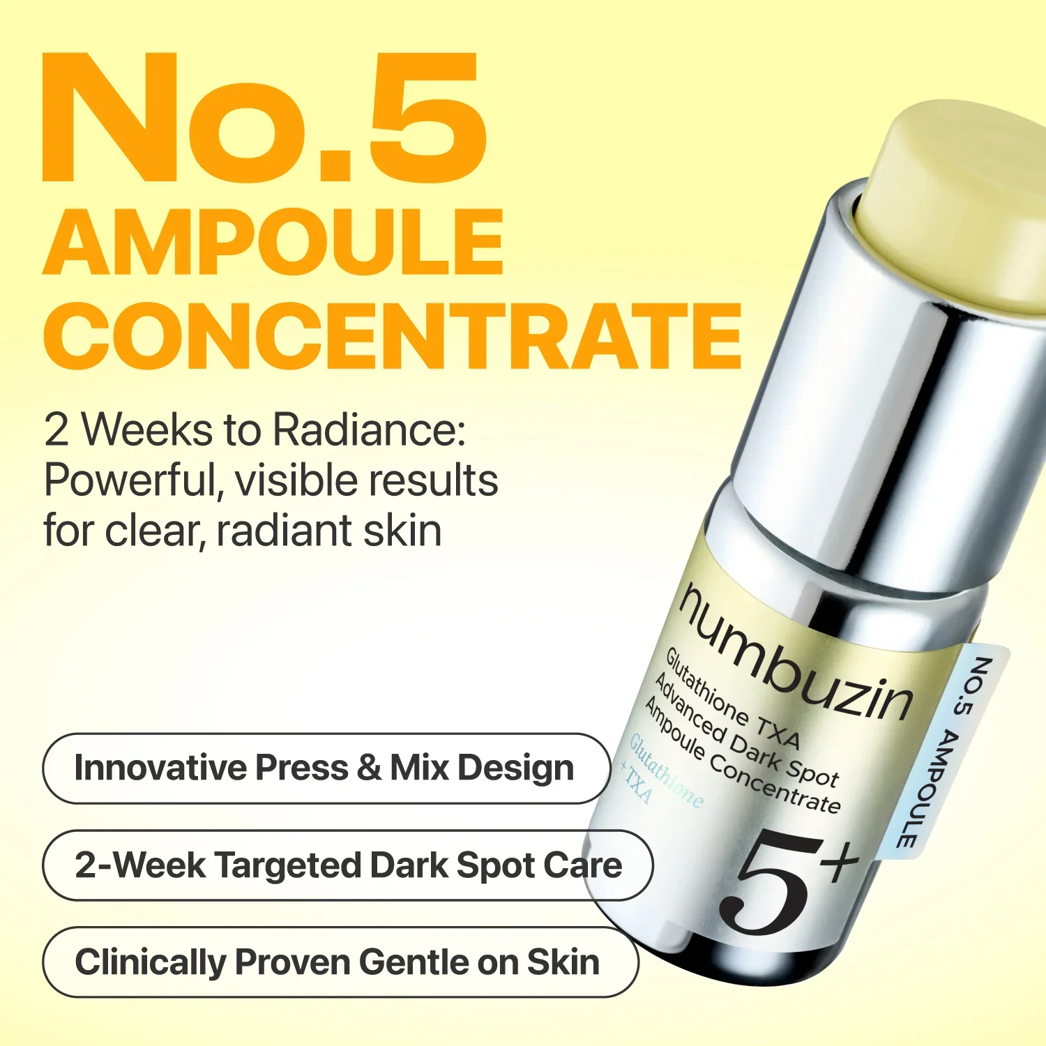 No.5 Glutathione TXA Advanced Dark Spot Ampoule Concentrate [10g+0.7g] - Image 2