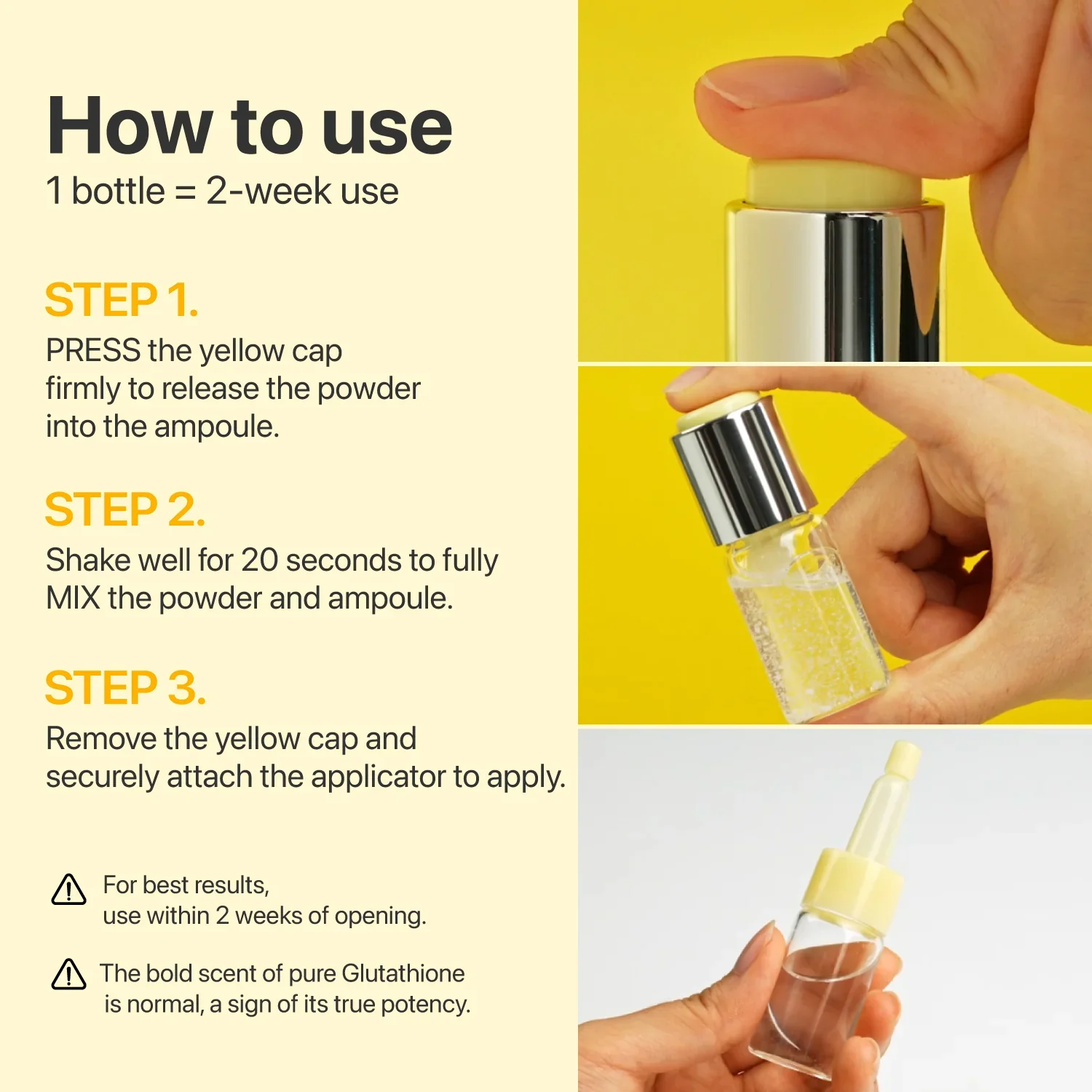 No.5 Glutathione TXA Advanced Dark Spot Ampoule Concentrate [10g+0.7g] - Image 5