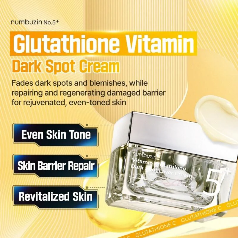 No. 5+ Vitamin Glutathione Dark Spot Laser Cream [50ml] - Image 3