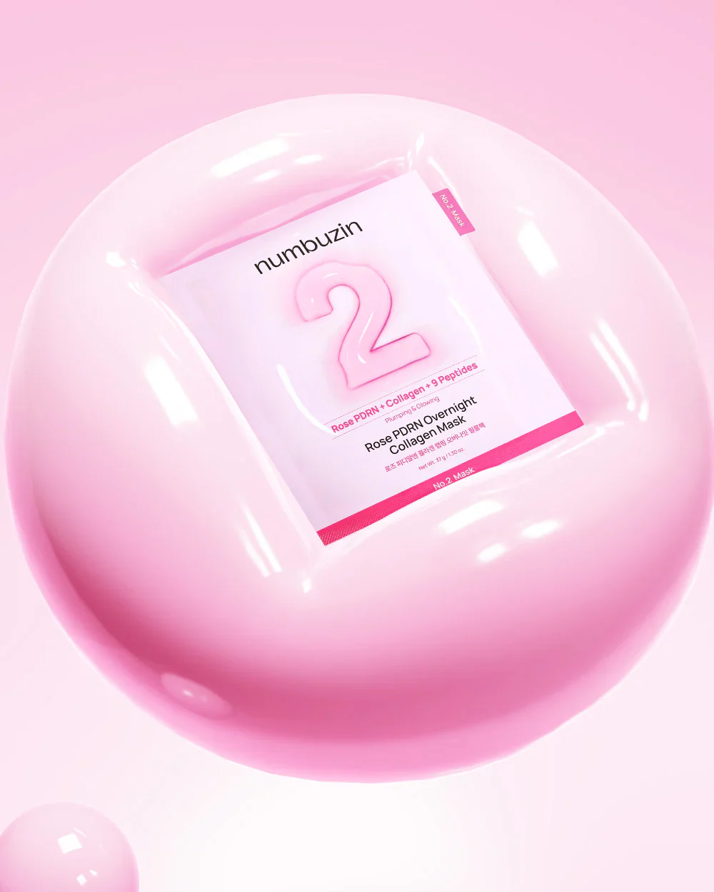 No.2 Rose PDRN Overnight Collagen Mask [1pc] - Image 2