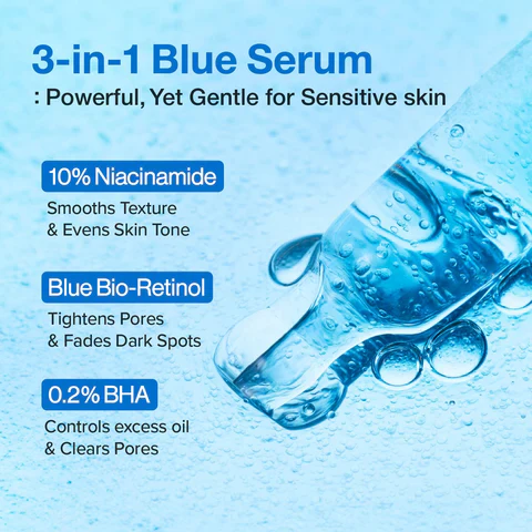 No.3 Blue Bio-Retinol Pore Refining Serum [30ml] - Image 4