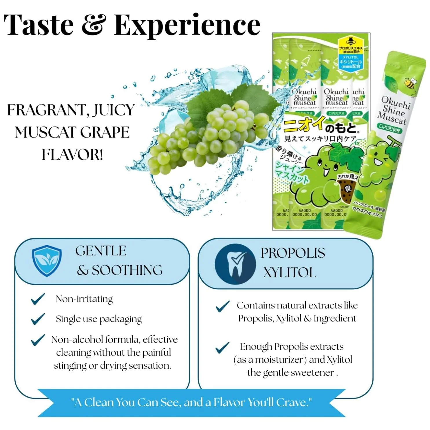 Shine Muscat Mouthwash [11ml x 5] - Image 3