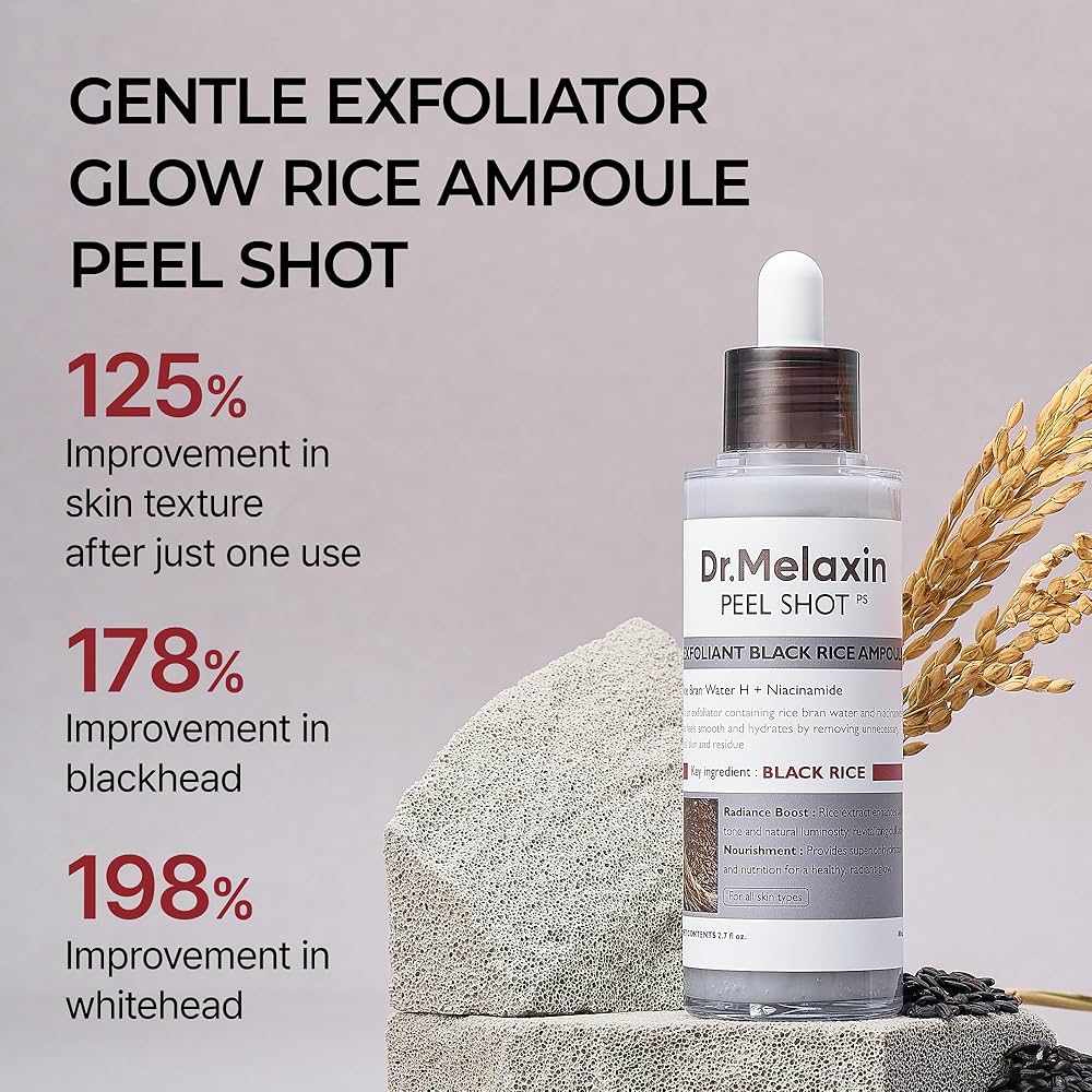 Peel Shot Exfoliant Black Rice Ampoule [80ml] - Image 2