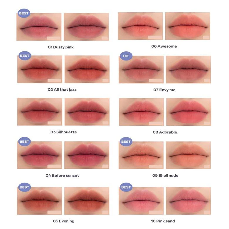 Zero Matte Lipstick NEW - 20 Colors [3.0g]  - Image 2