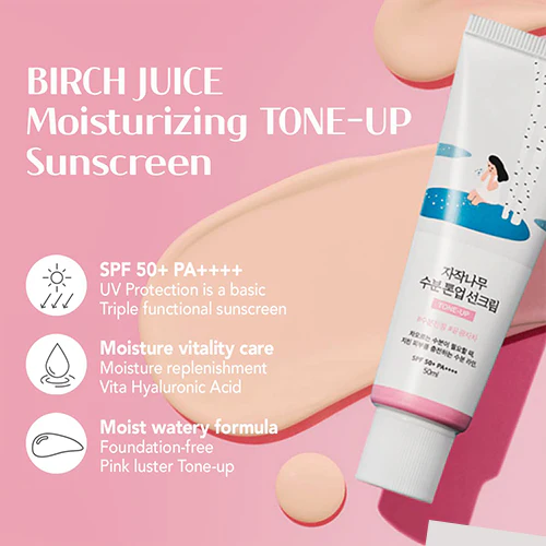 Birch Juice Moisturizing Tone Up Sunscreen [50ml] - Image 2