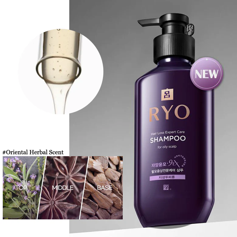 Hair Loss Expert Care 9EX Shampoo (Oily Scalp) [400ml] - Image 4