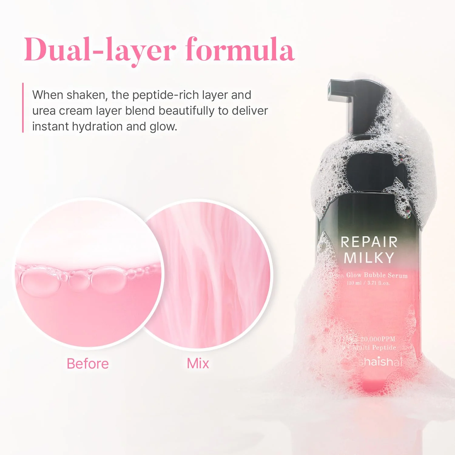 Repair Milky Urea Glow Bubble Serum [110ml] - Image 5