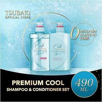 Tsubaki Premium Cool & Repair Shampoo & Conditioner Set [2x450ml] - Image 2