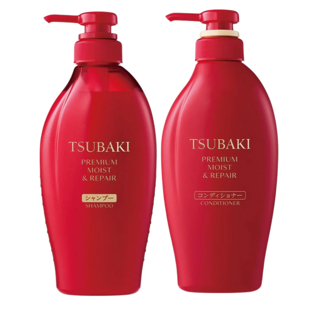 [Shiseido] Tsubaki Premium Moist & Repair Shampoo & Conditioner Set [2x450ml] - Image 3