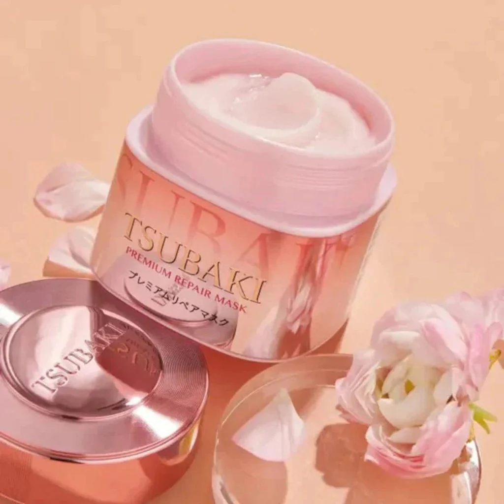 [Shiseido] Tsubaki Premium Repair Mask Pink Camellia [180g] - Image 2