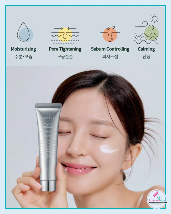 [S.NATURE] Aqua Squalane Moisturizing Cream [60ml] - Image 2
