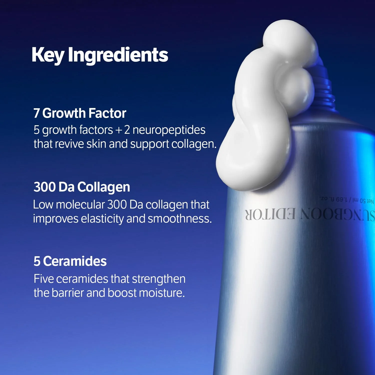 Deep Collagen 7GF Ceramide Advanced Barrier Night Cream [50ml] - Image 6