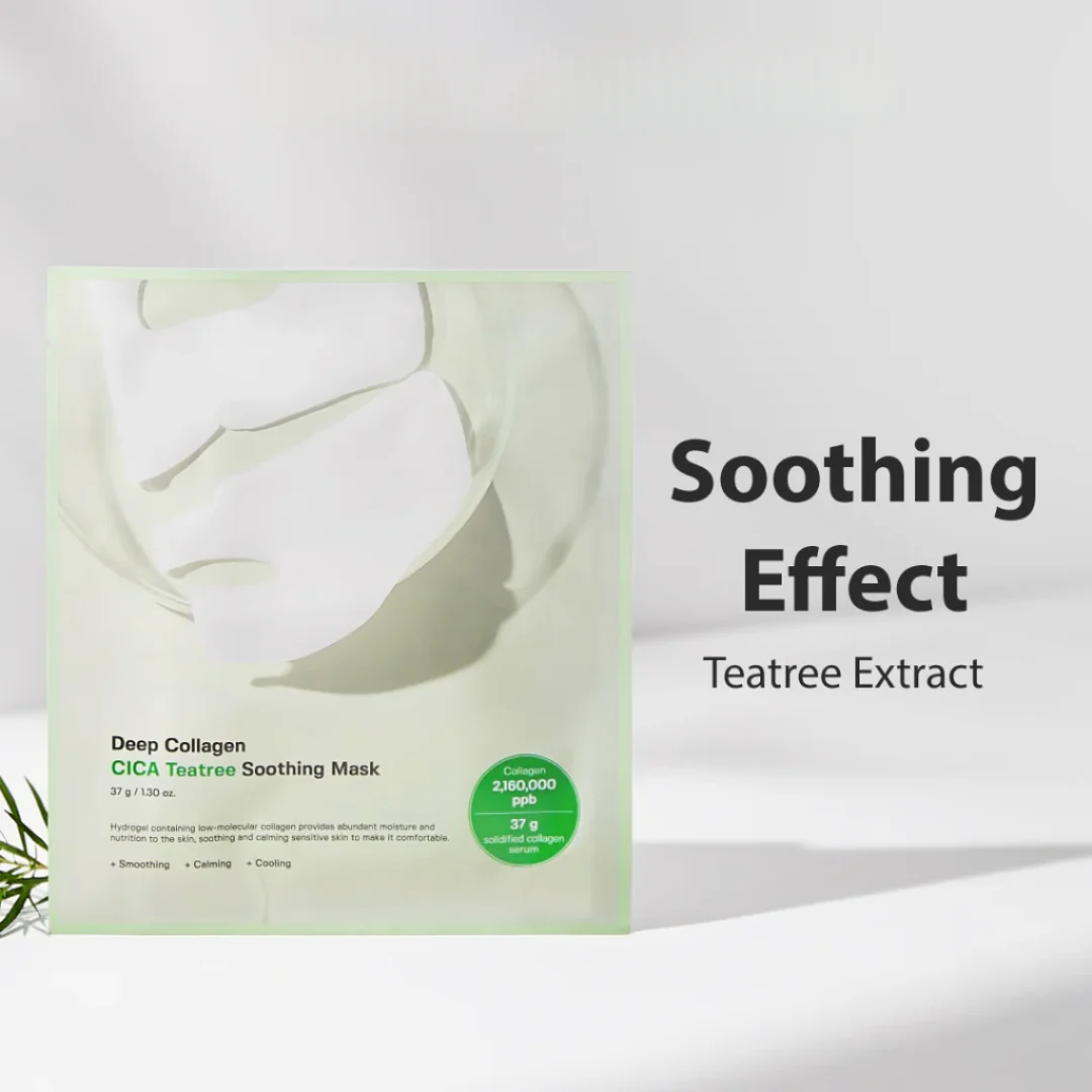 Deep Collagen Cica Teatree Soothing Mask [1 Sheet] - Image 3