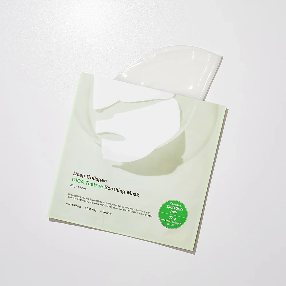 Deep Collagen Cica Teatree Soothing Mask [1 Sheet] - Image 4