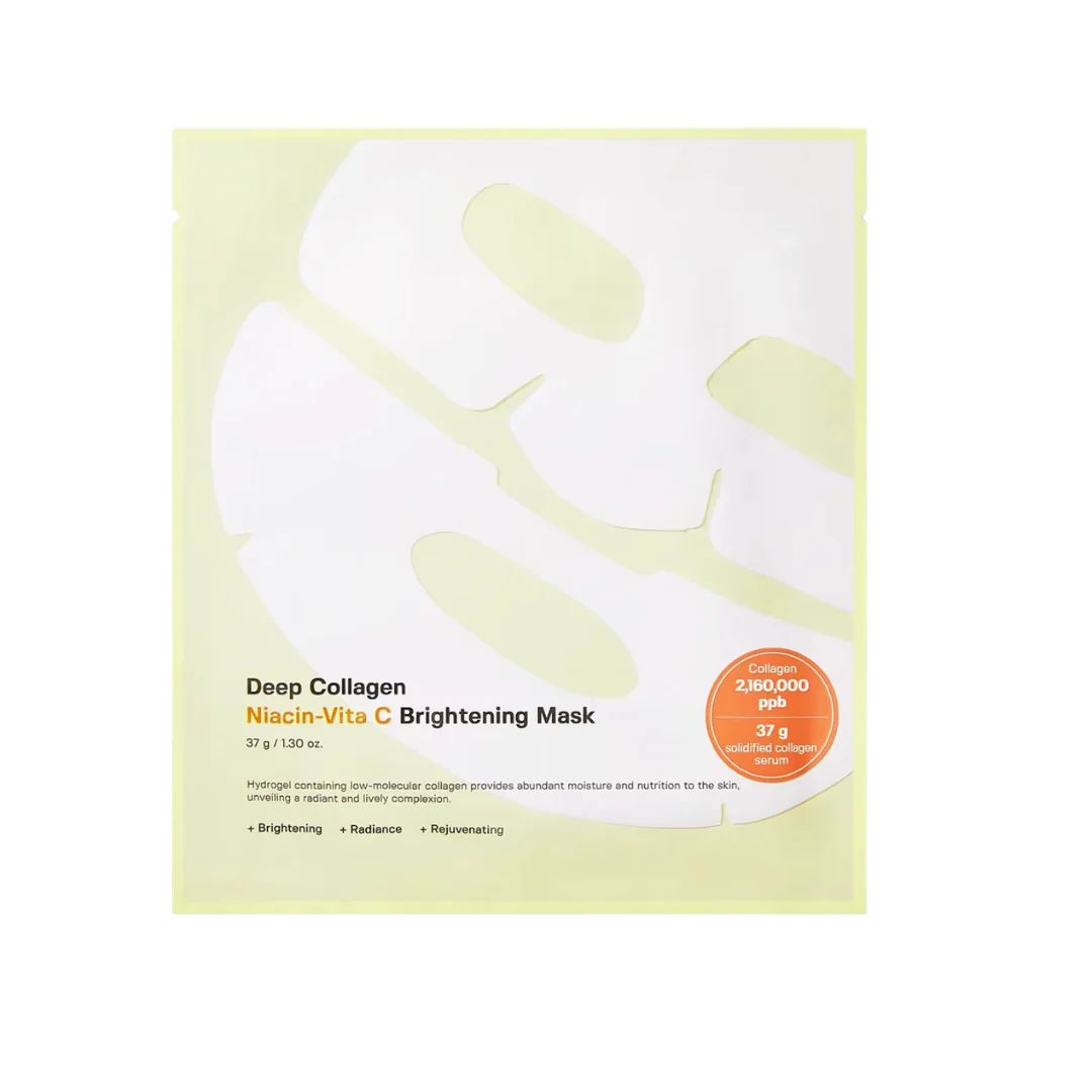 Deep Collagen Niacin Vita C Brightening Mask [1pc]