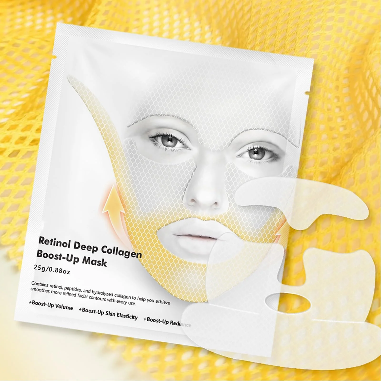 Deep Collagen Retinol Boost-Up Mask Set [25g x 4 Sheets] - Image 4