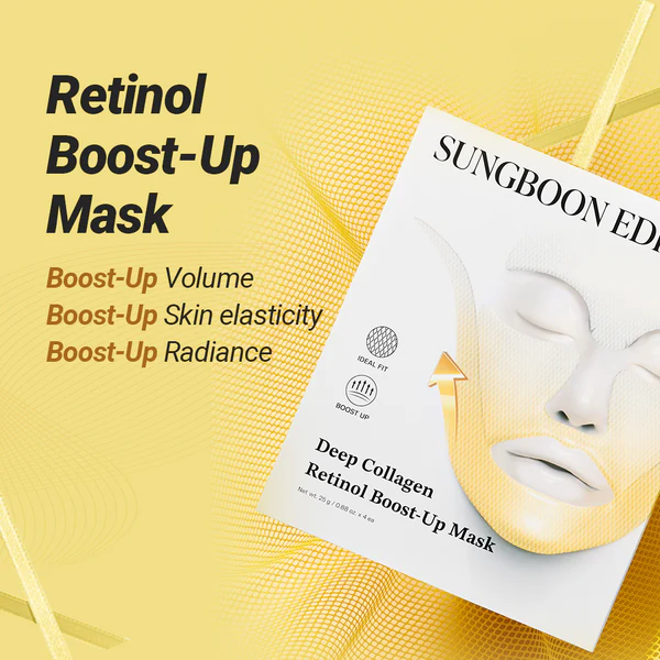 Deep Collagen Retinol Boost-Up Mask Set [25g x 4 Sheets] - Image 5