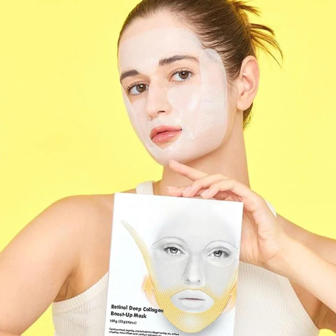 Deep Collagen Retinol Boost-Up Mask Set [25g x 4 Sheets] - Image 7
