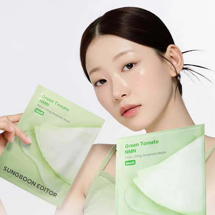 Green Tomato NMN Pore Lifting Ampoule Mask [23g] - Image 3