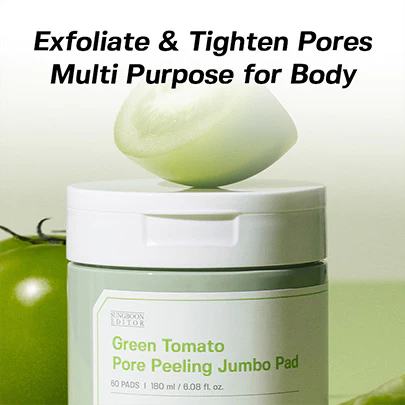 Green Tomato Pore Peeling Jumbo Pad [60 Pads] - Image 2