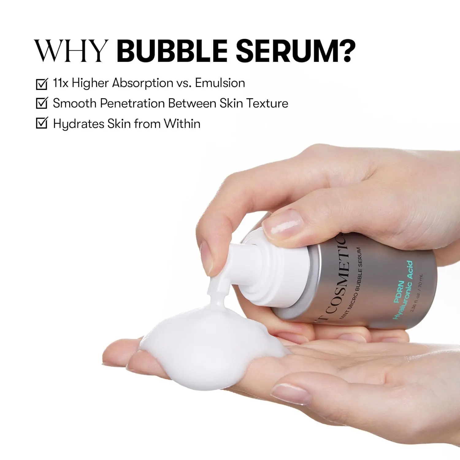 PDRN Hyaluronic Acid Micro Bubble Serum [70ml] - Image 2